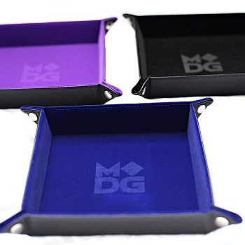 MDG Velvet Fold Dice Tray/Purple - MDG537